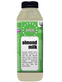 Juice Press, an 11-unit chain in New York City, sells bottled almond milk.