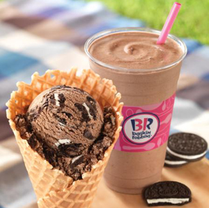 Baskin-Robbins' flavor of the month is Oreo ’N Chocolate