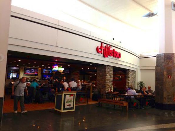 Chili’s Too has a location at Anchorage International Airport.