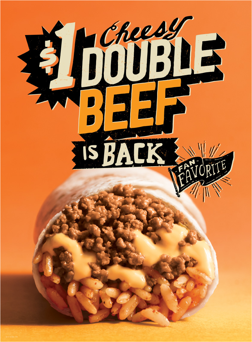 Cheesy Double Beef ad
