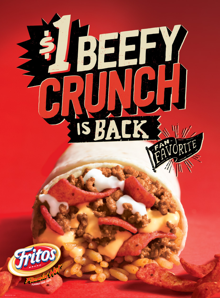 Beefy Crunch Burrito ad