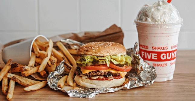 Five Guys Burger and Fries milkshake