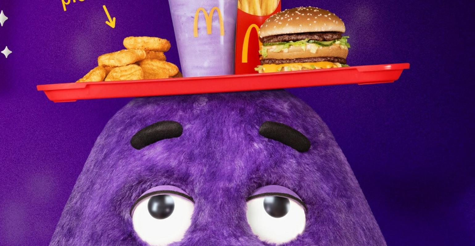 McDonald's introduces Grimace-inspired purple shake and meal