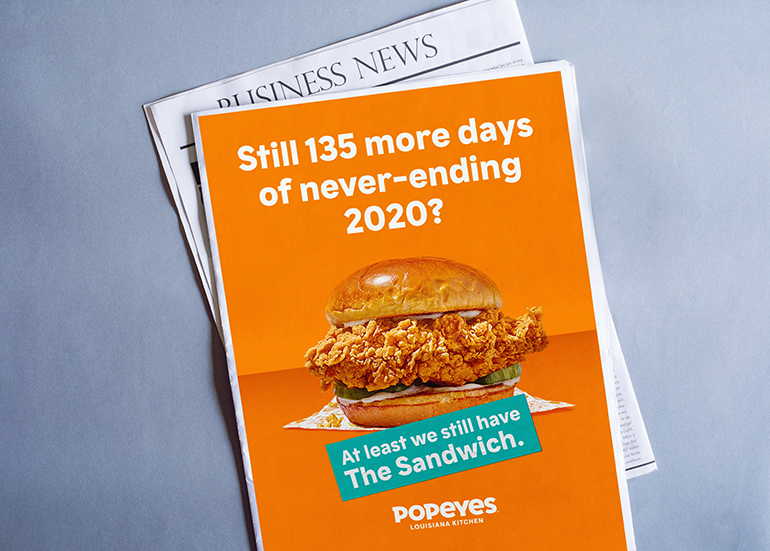 A year into popular chicken sandwich, Popeyes eyes 2021 Nation's