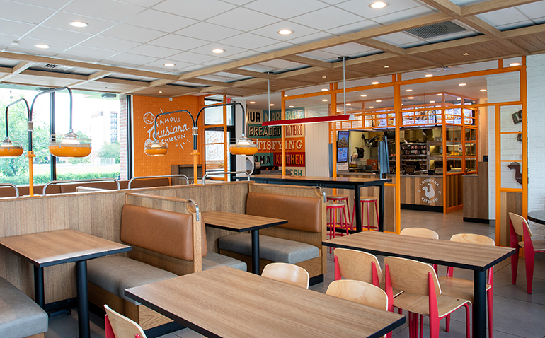 popeyes dining room open