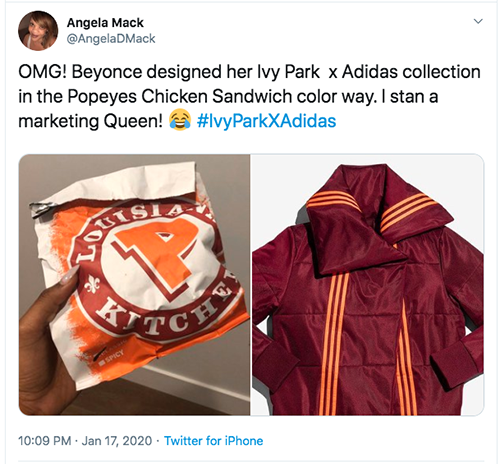 popeyes ivy park collection