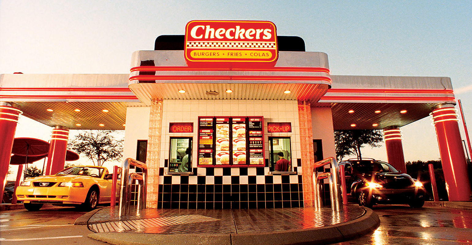 Ресторан ралли. Checkers and Rally. Checkers New Prototype optimizes Drive-thru.