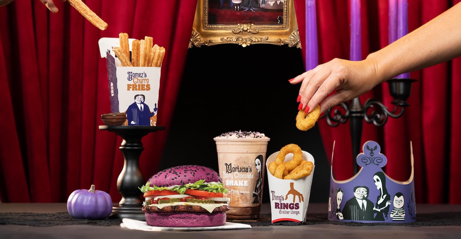 Burger King taps Addams Family for purplebun Halloween Whopper