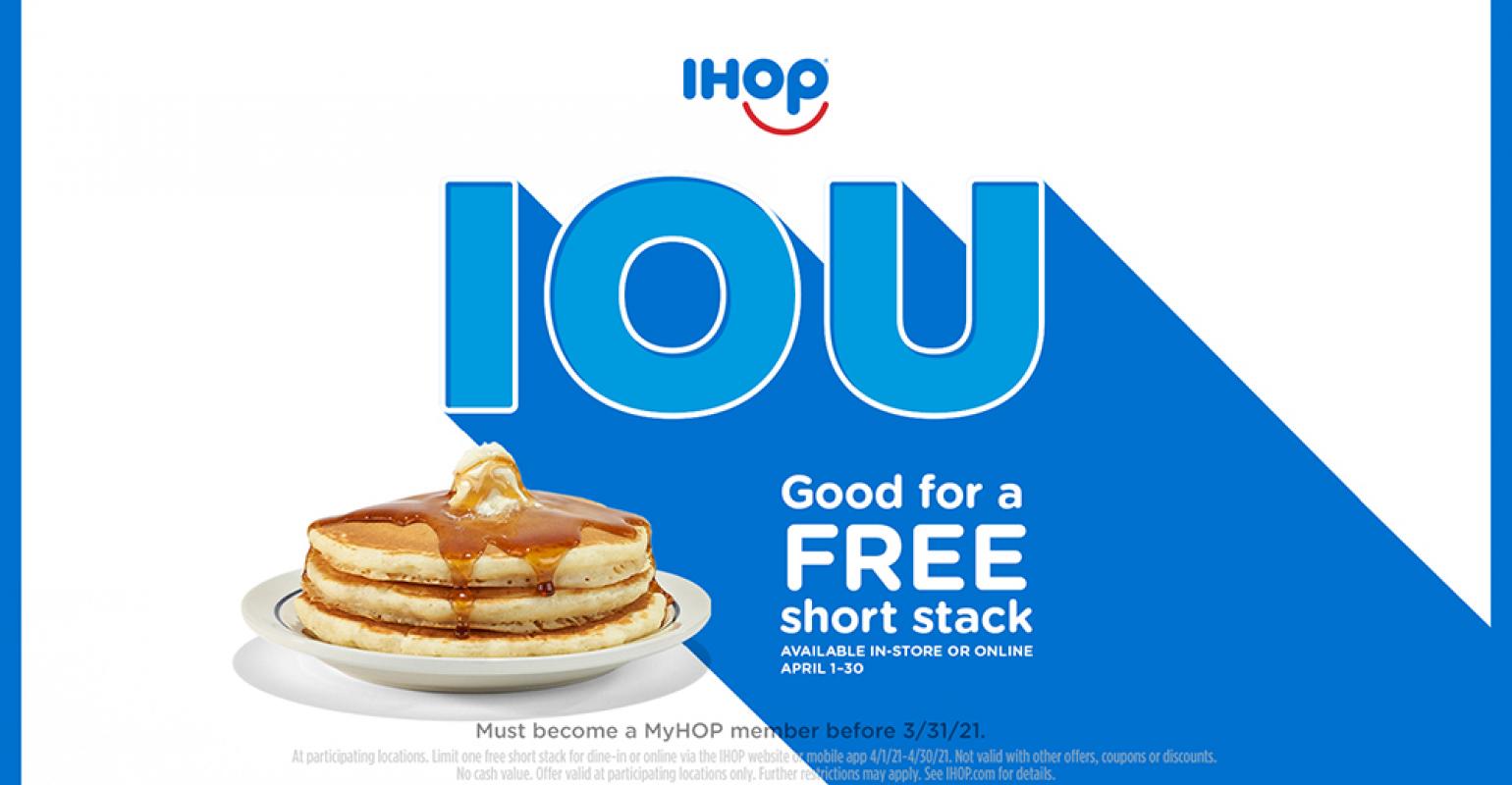 How to get free IHOP pancakes today 