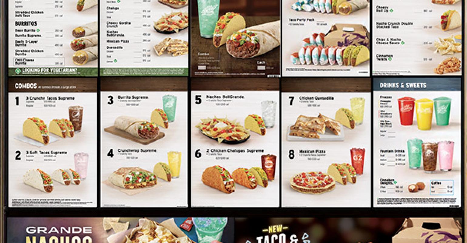 Food at taco deals bell