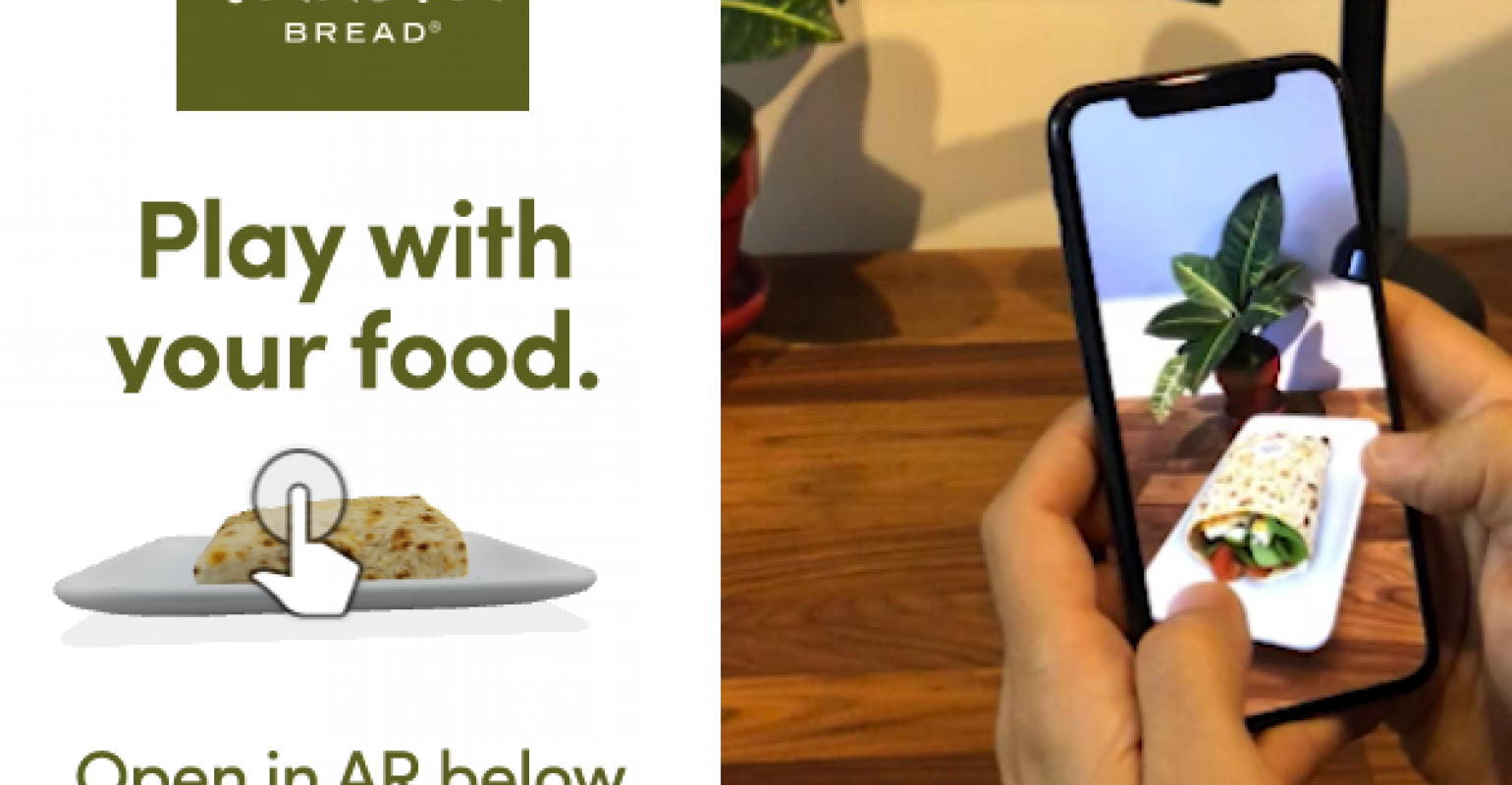 Panera Bread experiments with AR for mobile marketing campaign Nation