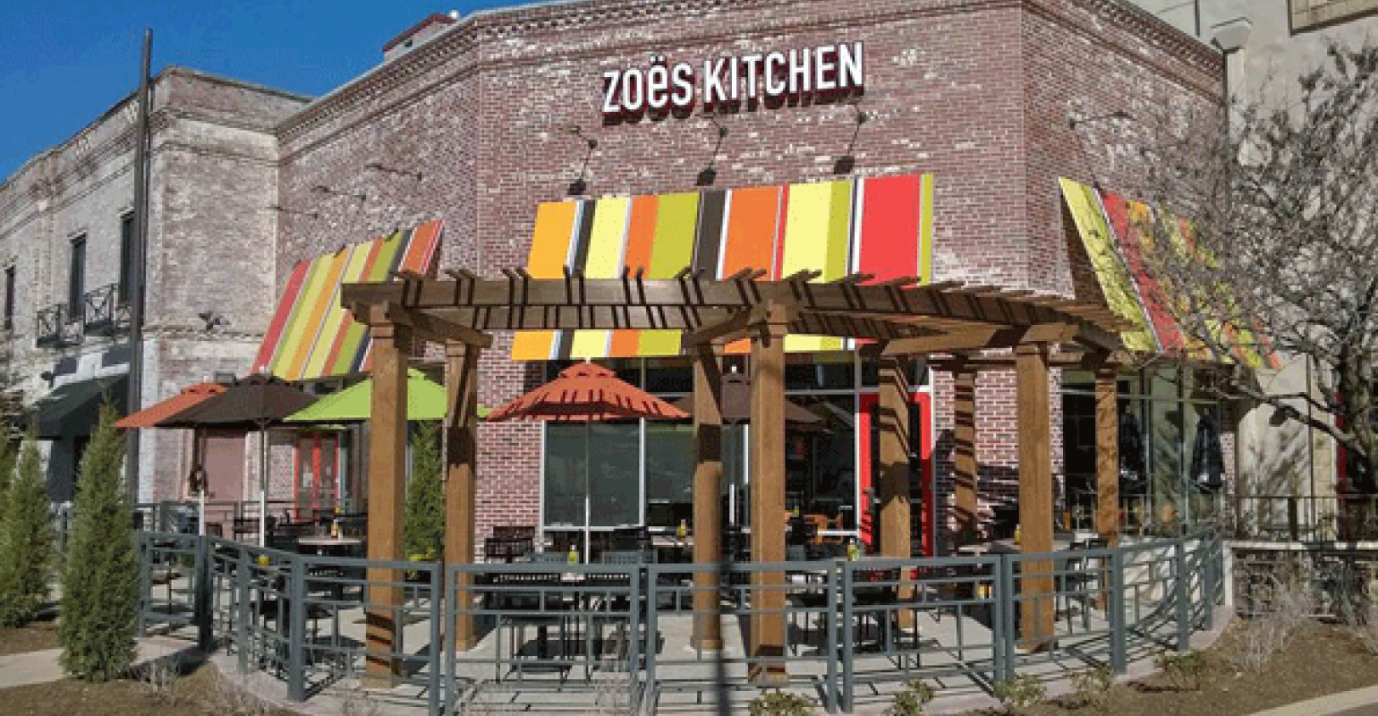 Analyst Sees Long Term Reward In Zoe S Kitchen Nation S Restaurant News   Zoes Kitchen Exterior Promo 