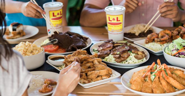 L&L Hawaiian Barbecue menu