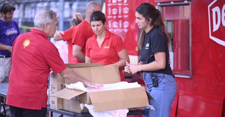 Denny's volunteers help people in Asheville, NC, after Hurricane Helene