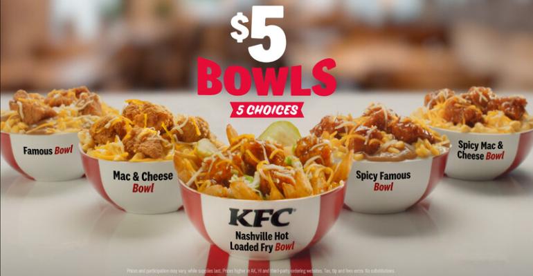 KFC $5 bowls