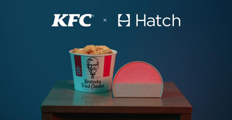 KFC fried chicken next to Hatch device