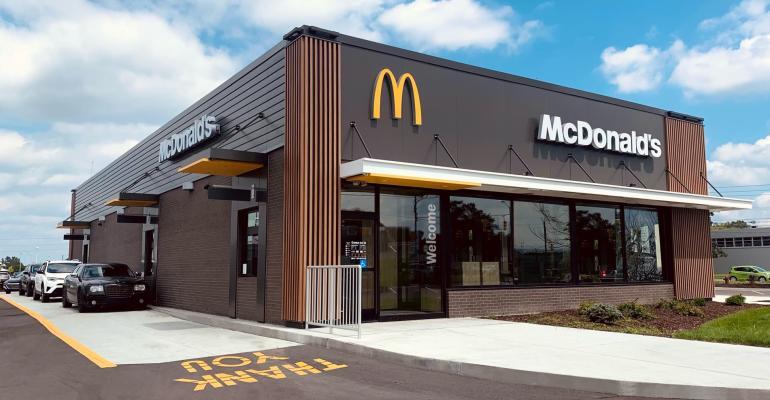 McDonald's exterior with drive-through