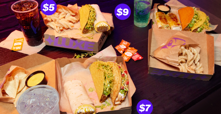 Taco Bell $5, $7 and $9 Luxe Cravings Boxes 