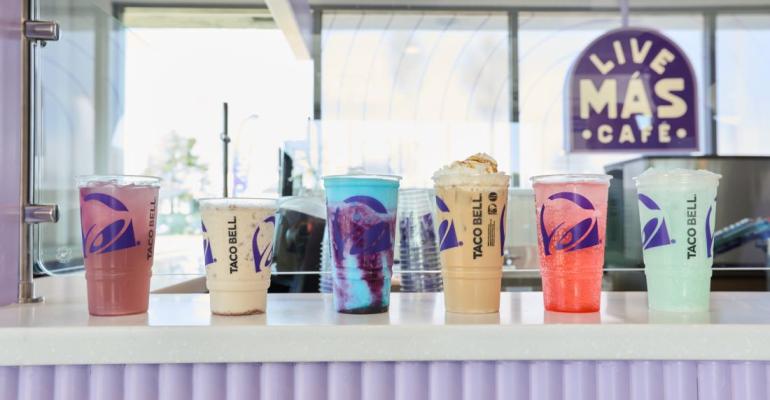 Taco Bell Live Más Café drinks