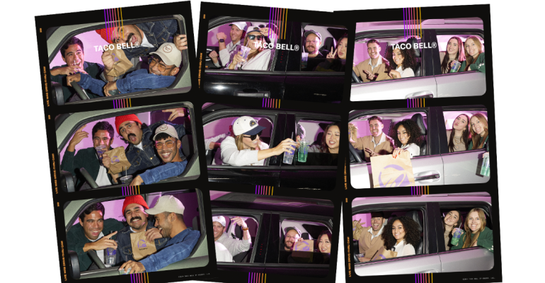 Taco Bell drive thru photo strips