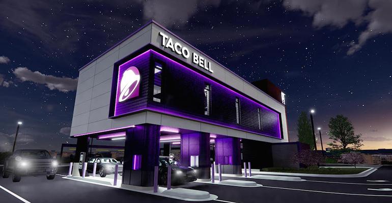A rendering of Taco Bell's new Defy prototype