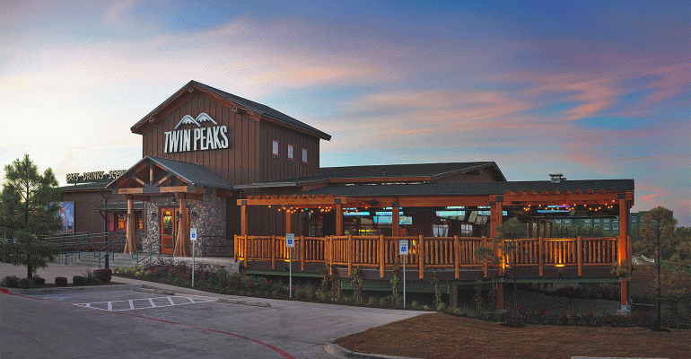 Twin Peaks restaurant exterior