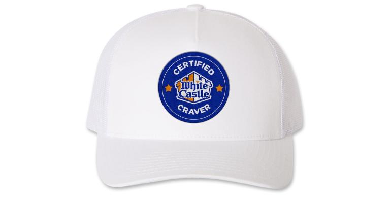 White Castle white hat merch