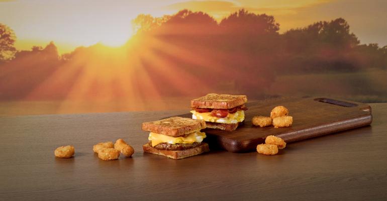 White Castle French toast slider