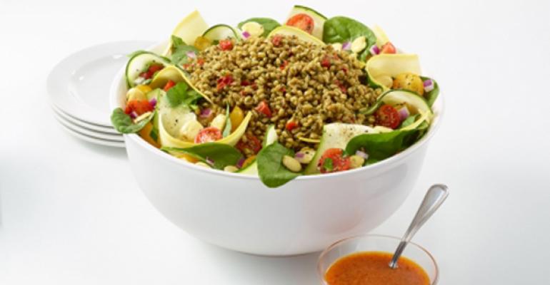 A Look At Whole Grain Menu Items At Restaurants Nation S Restaurant News   ZoesKitchen LiveMedSalad Promo 