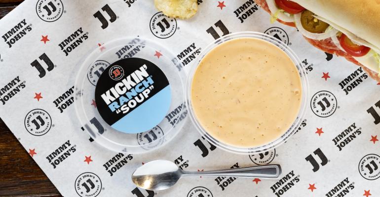 Jimmy John's kickin ranch soup