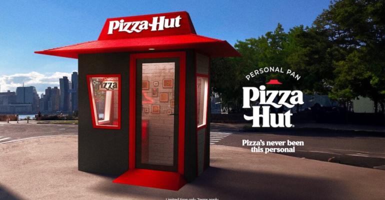 Pizza Hut's pan pizza tiny personal restaurant