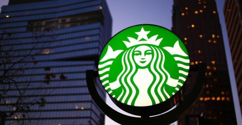 Starbucks storefront with sign