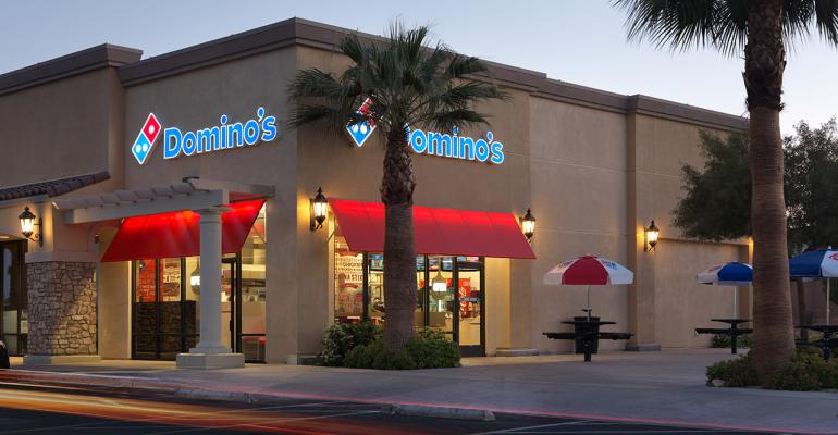 Domino's restaurant exterior in Las Vegas