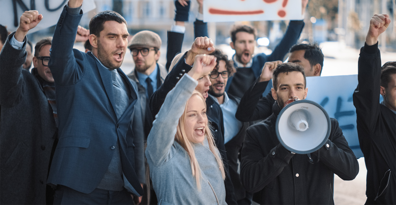 union picket line