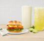 Chick-fil-A Grilled Spicy Deluxe Sandwich & Key Lime Beverages