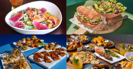 Revamped menu items from Eureka!, Dave & Busters, Panera, and Iron Hill