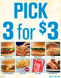 Jack in the Box debuts 'Pick 3 for $3